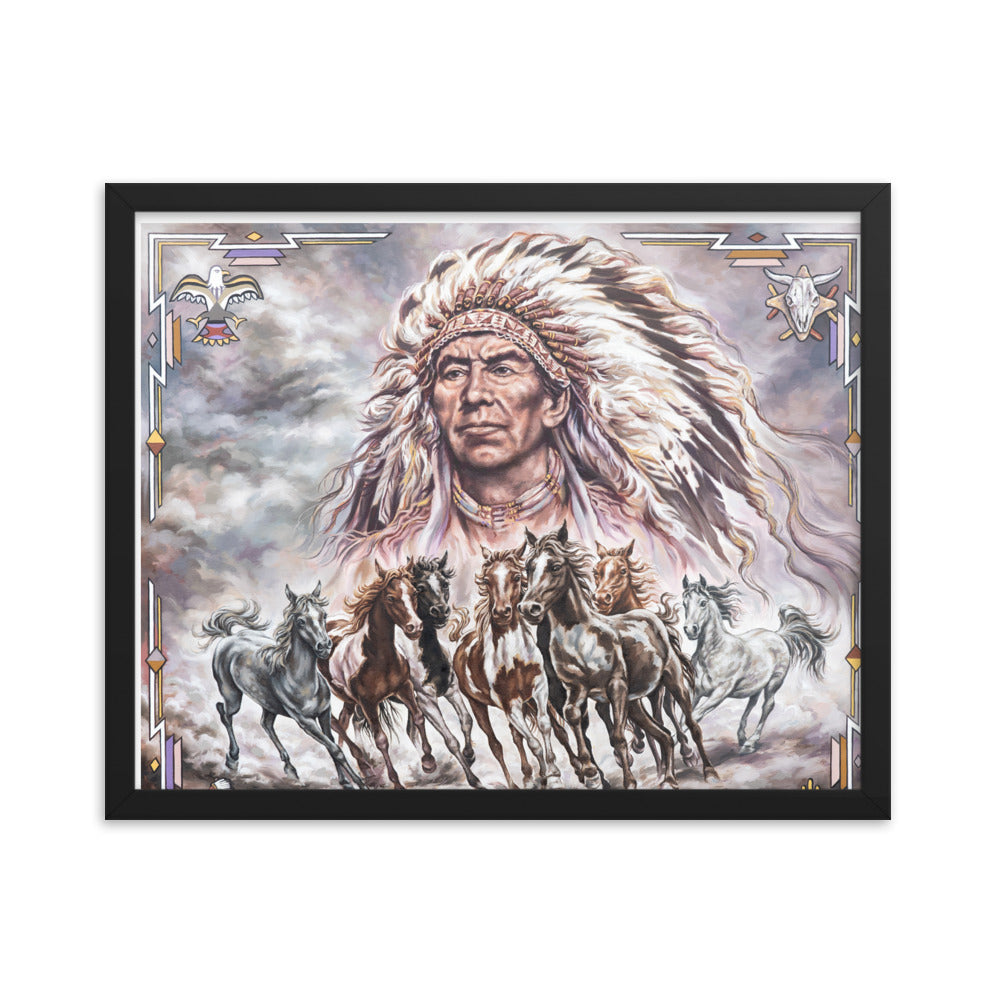 Framed photo paper poster: Ride The Wild Wind