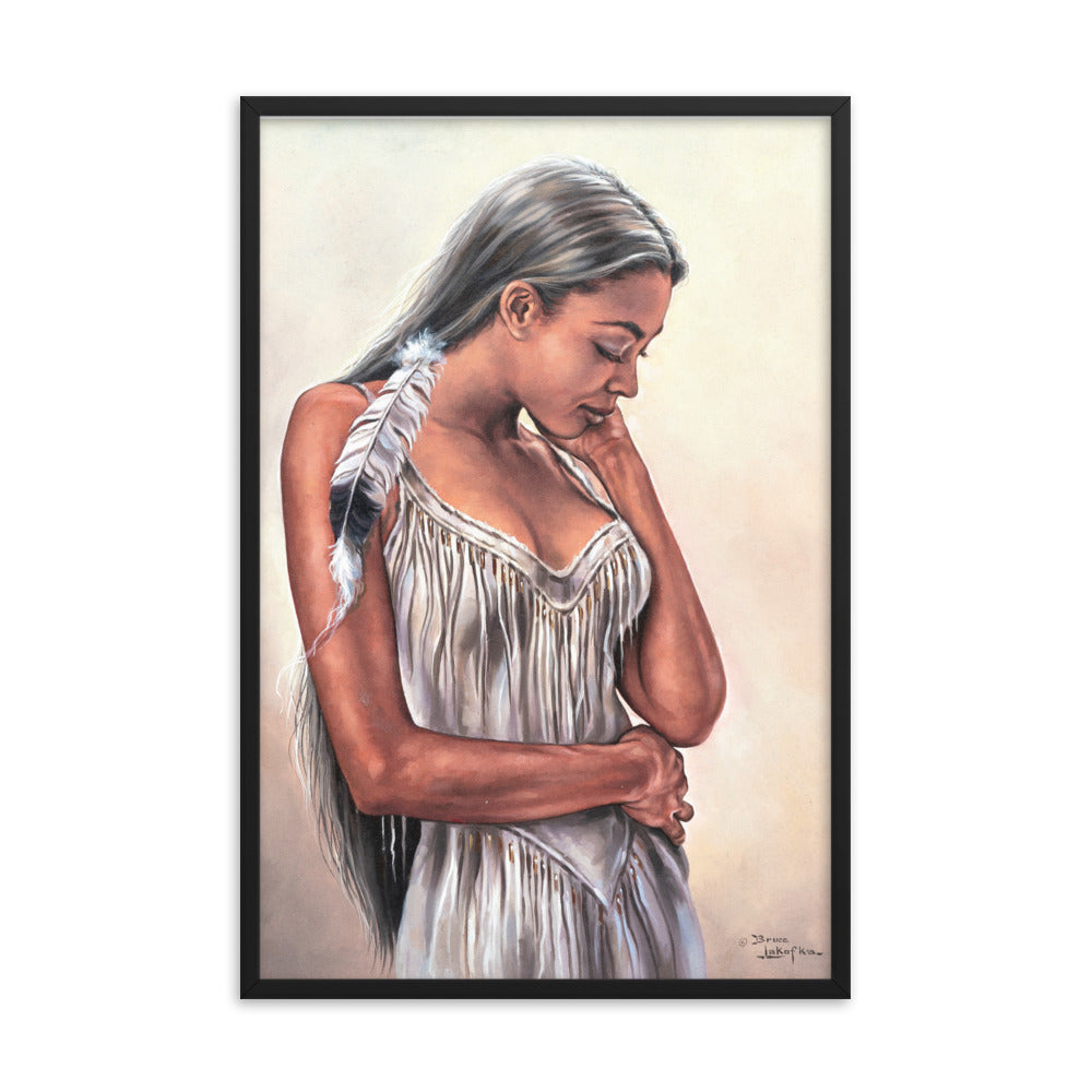 Framed photo paper poster: The Touch