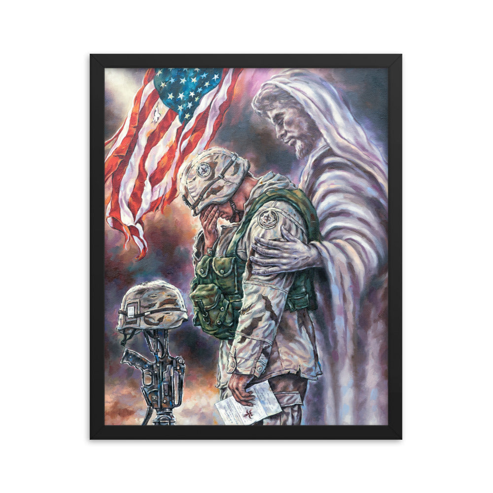 Framed photo paper poster: The Comforter