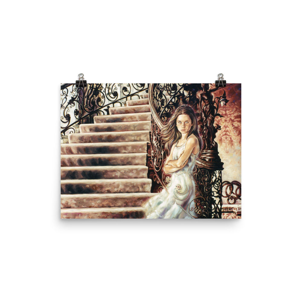 Photo paper poster: The Girl At The Bottom Of The Stair