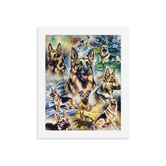 Framed poster: German Shepherd