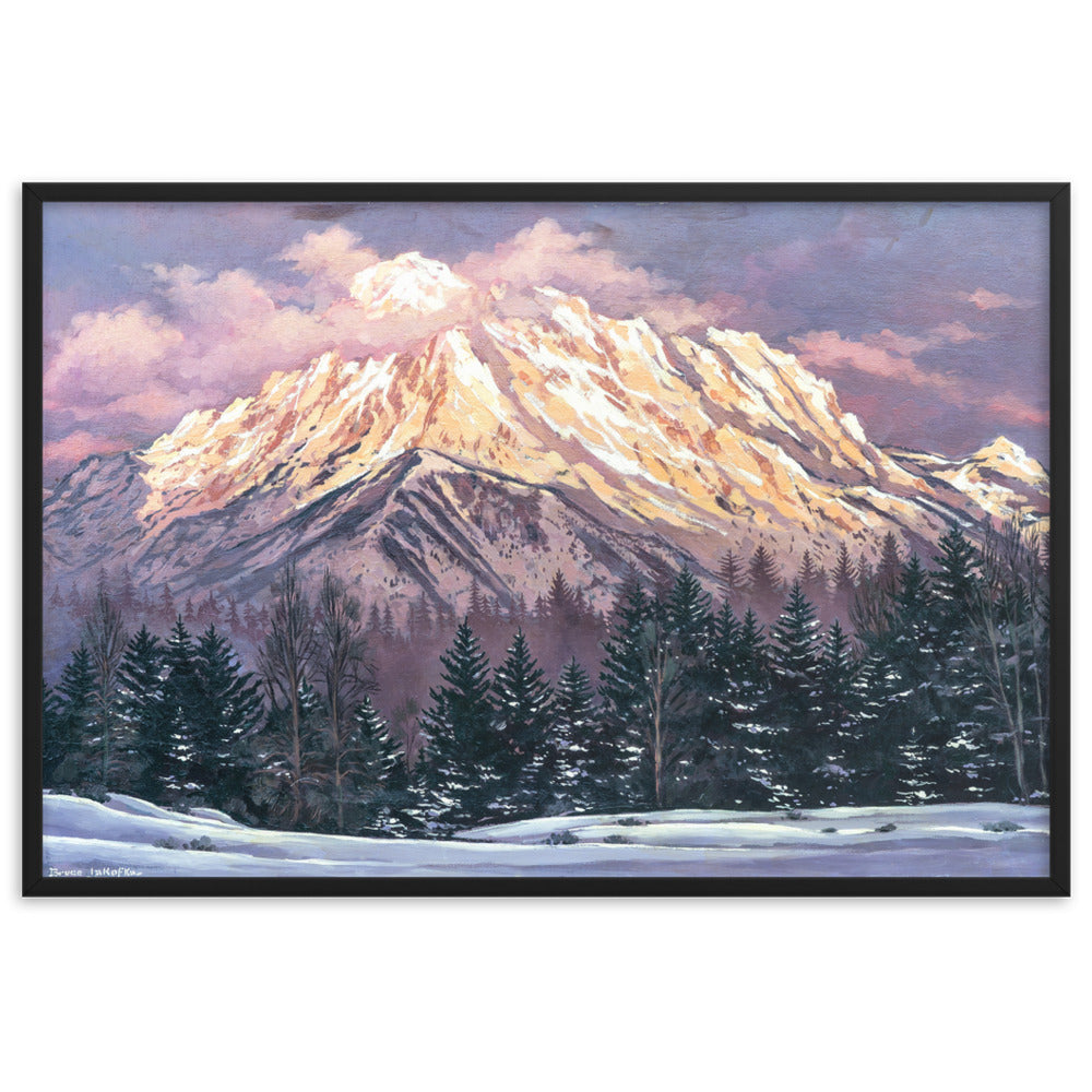 Framed matte paper poster: Mt. Whitney