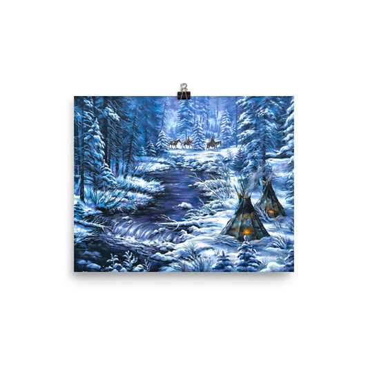 Photo paper poster: Home From The Winter's Hunt