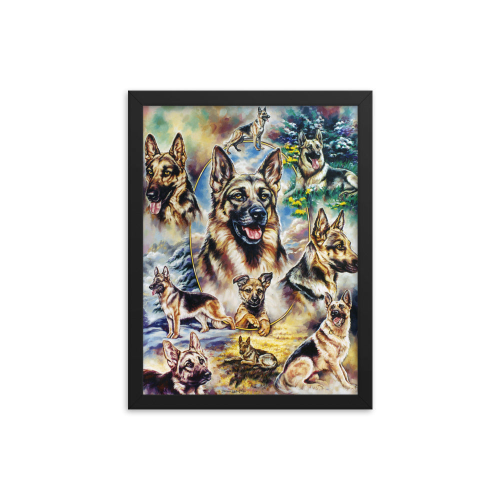 Framed poster: German Shepherd