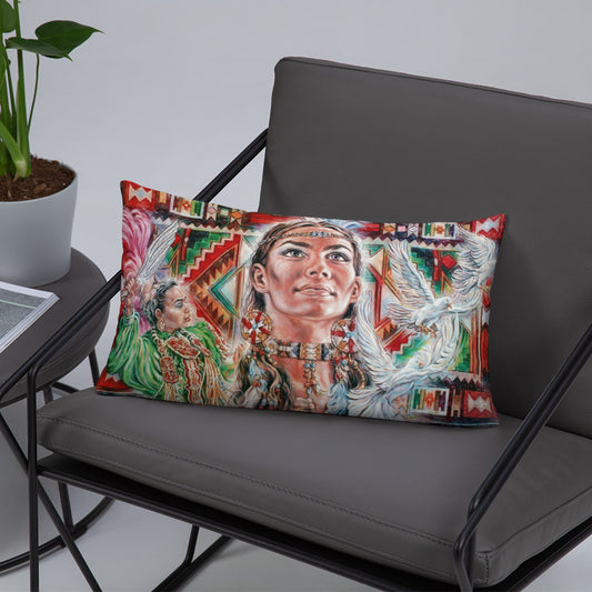Throw Pillow: Native Tapestry