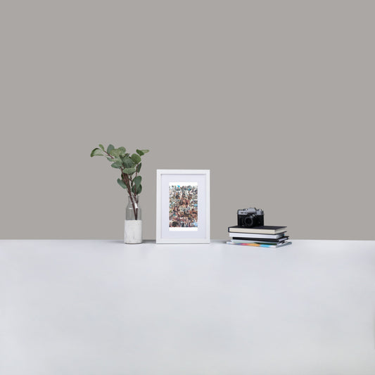 Matte Paper Framed Poster With Mat: Life Of Christ