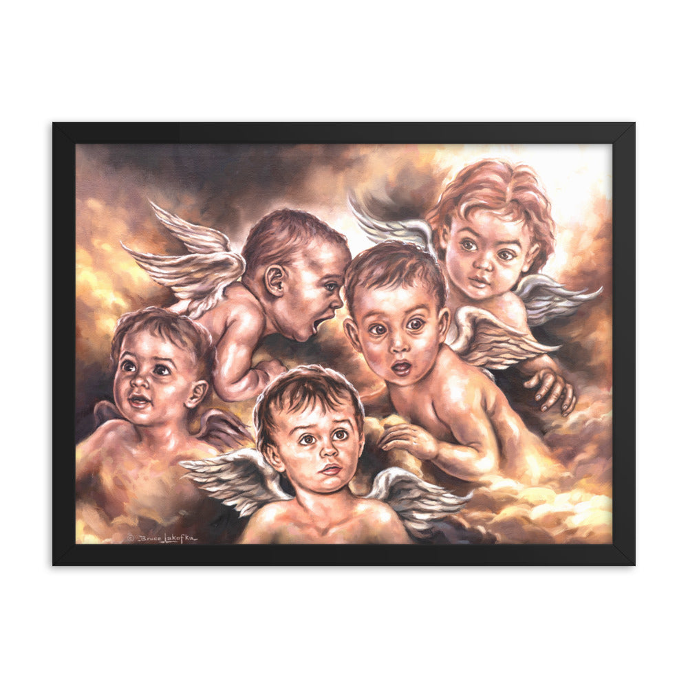 Framed photo paper poster: Angel Whispers