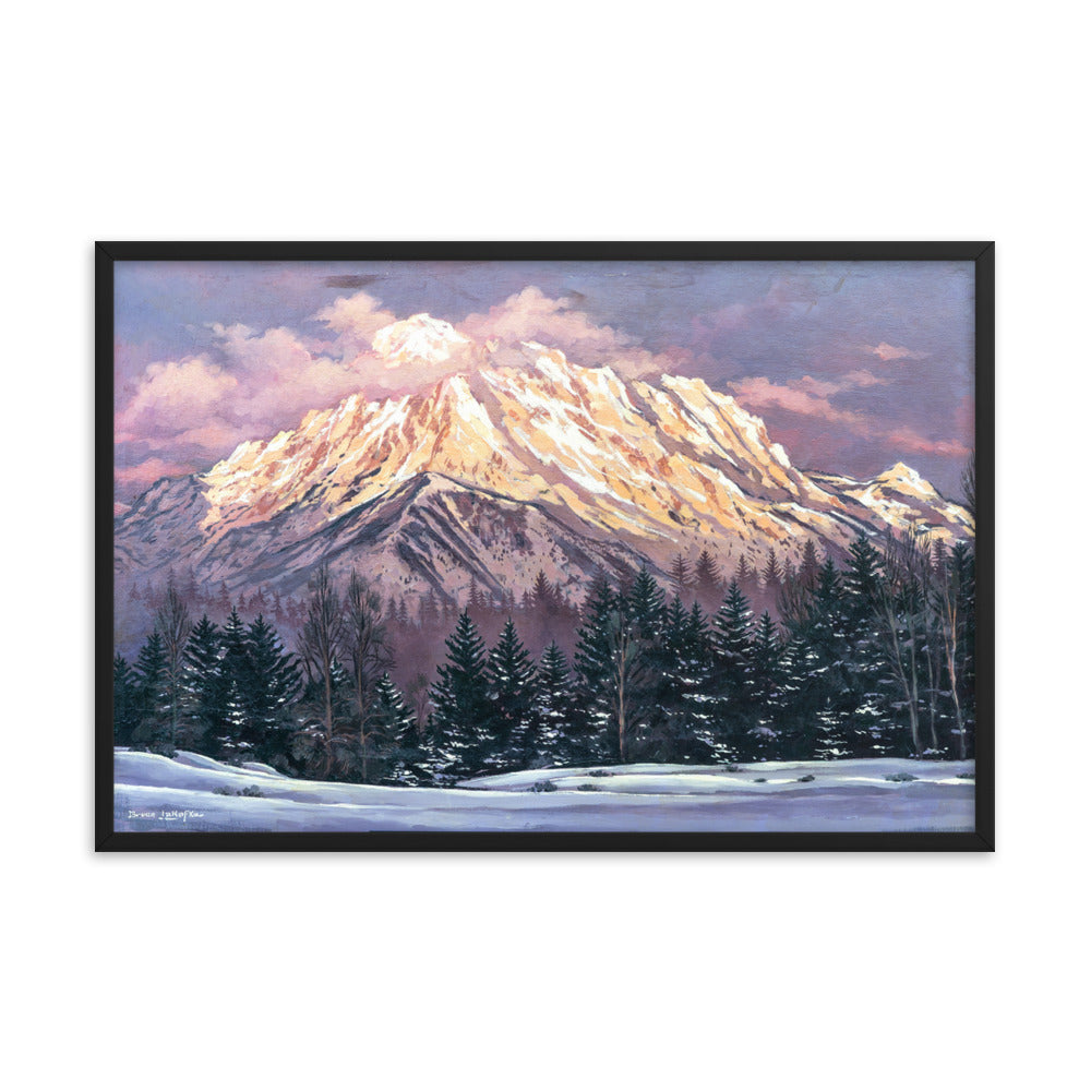 Framed photo paper poster: Mount Whitney