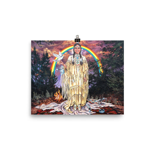 Photo paper poster: Rainbow Dove