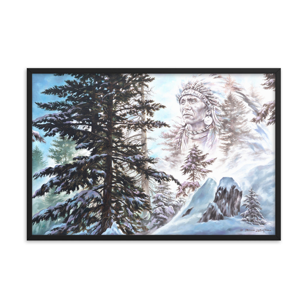 Framed photo paper poster: Return Of The Snow Chief