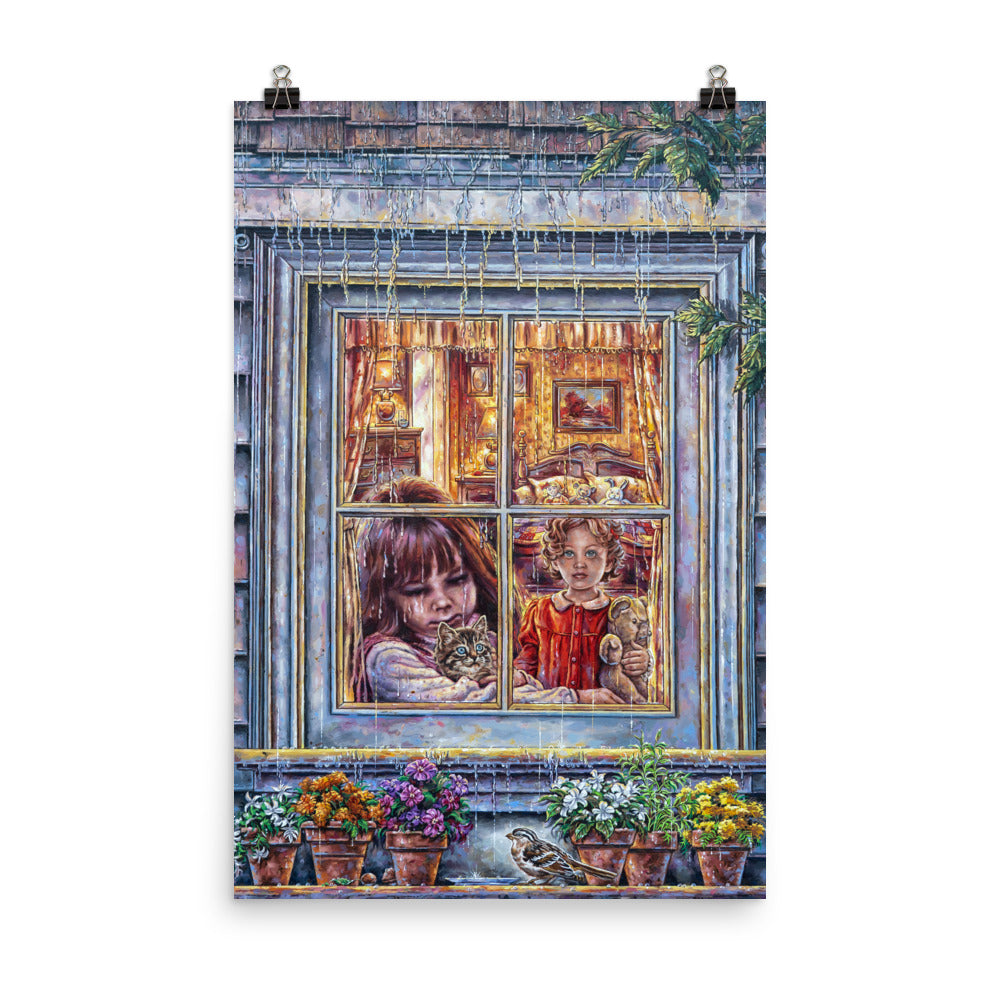 Photo paper poster: Rain Rain Go Away