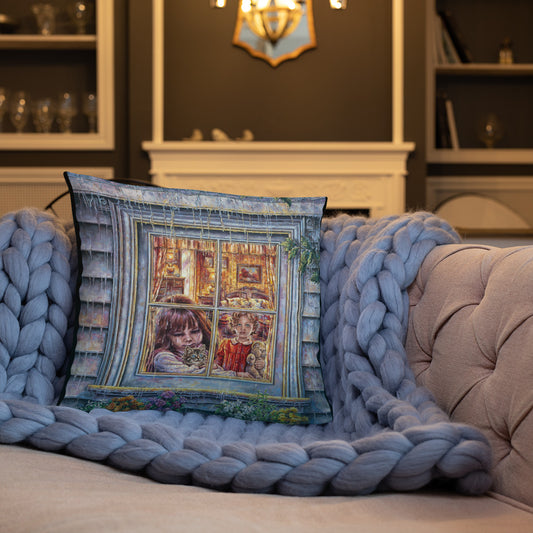 Throw Pillow: Rain Go Away