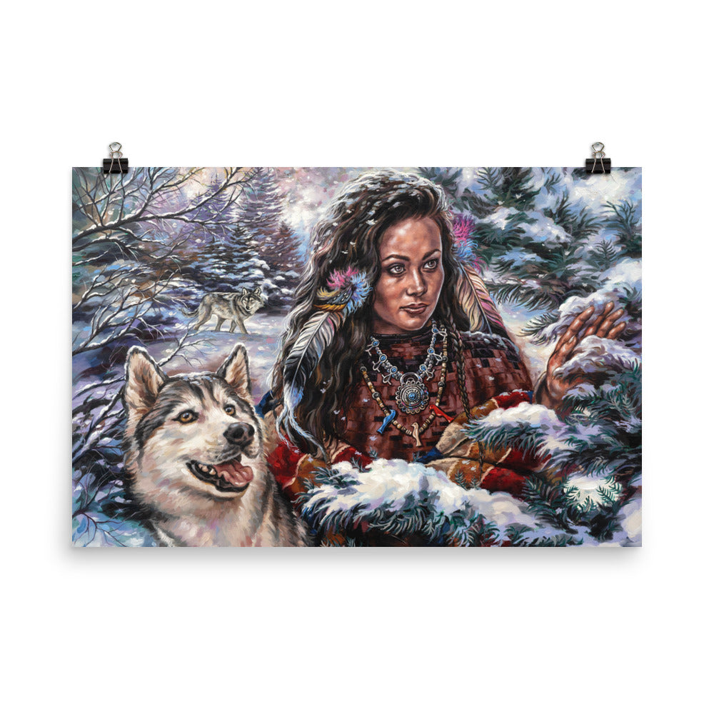 Photo paper poster: Snowfall