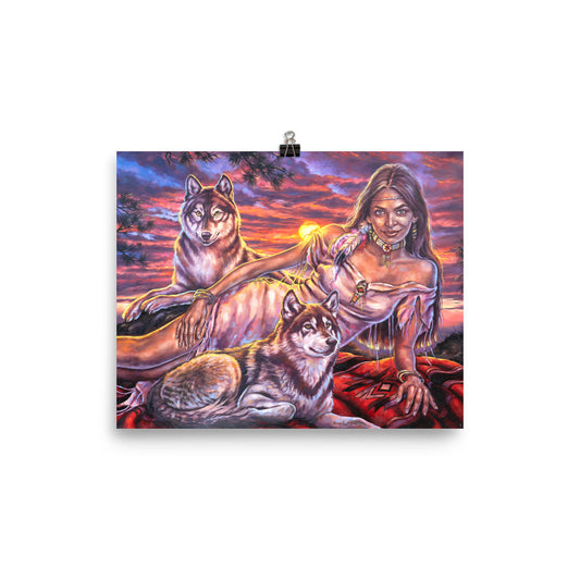 Photo paper poster: Sundown
