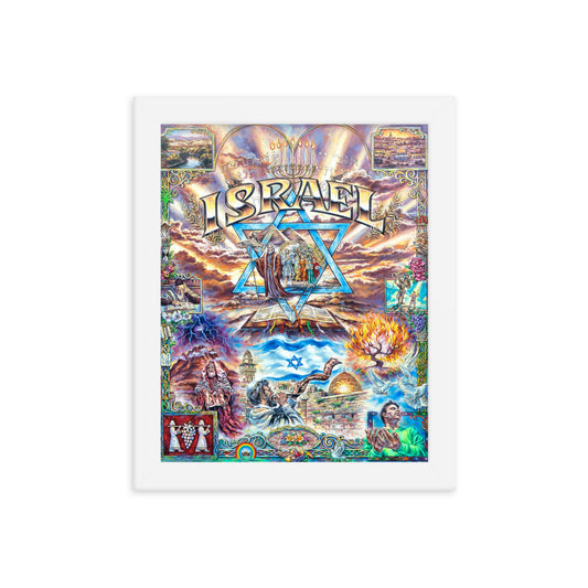 Framed photo paper poster: Israel