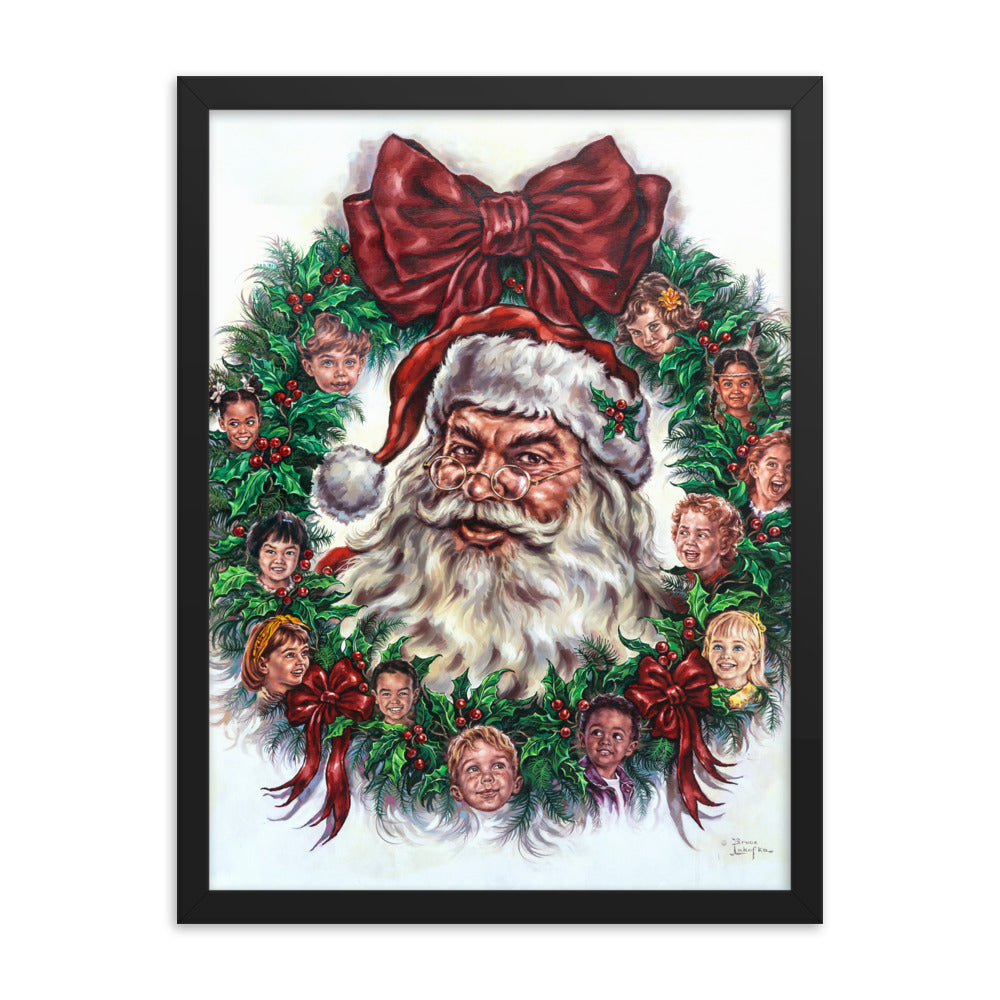 Framed photo paper poster: Wreath Of Joy