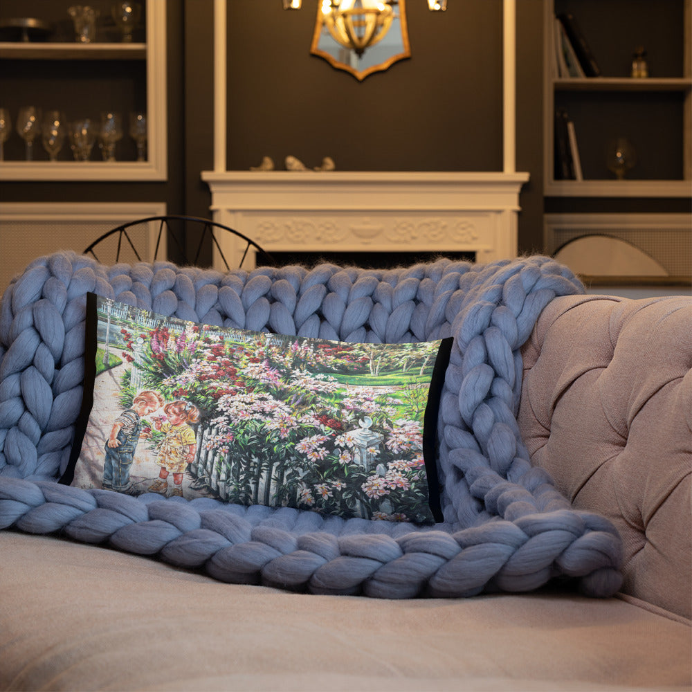 The Smell Of Summer Flowers -Premium Pillow