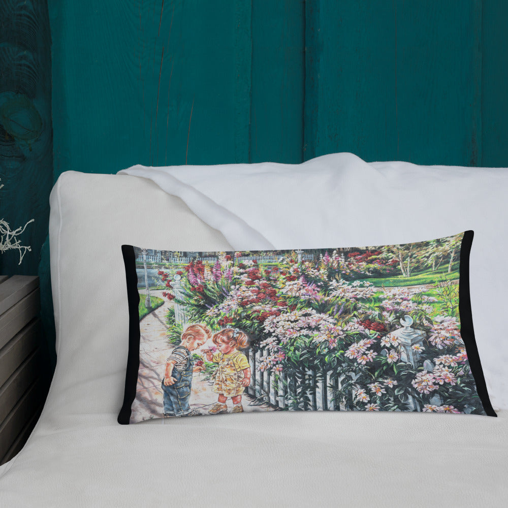 The Smell Of Summer Flowers -Premium Pillow