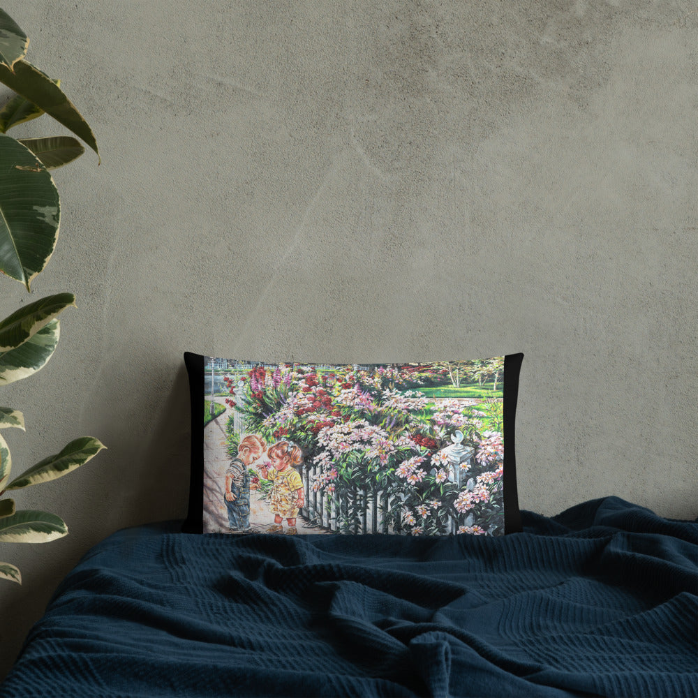 The Smell Of Summer Flowers -Premium Pillow