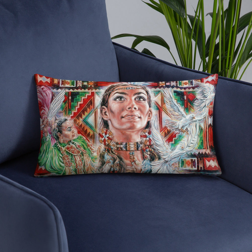 Throw Pillow: Native Tapestry