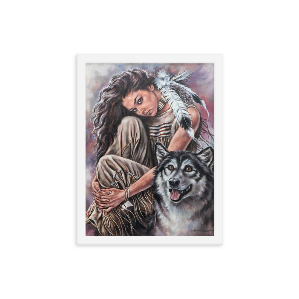 Framed photo paper poster: Companions