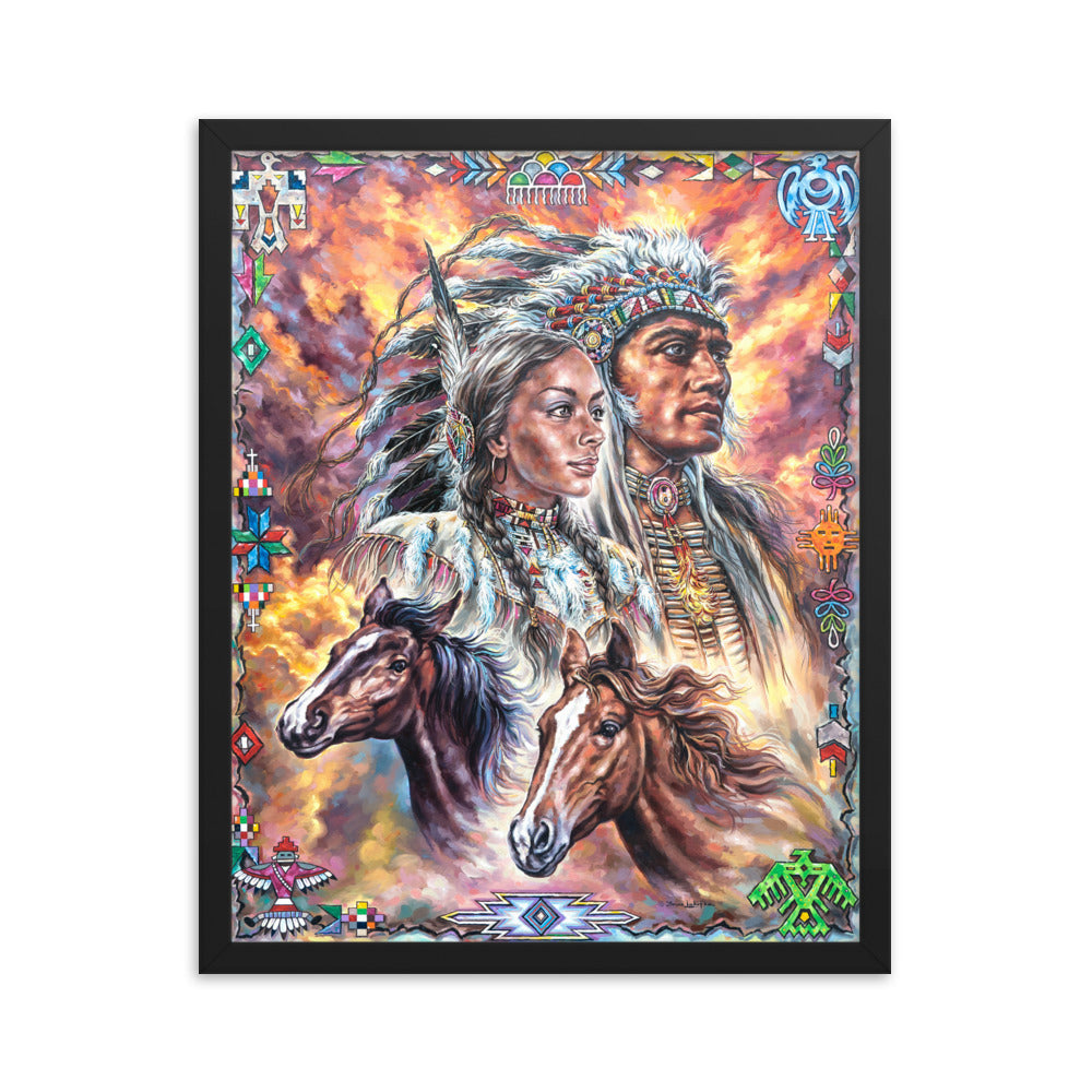 Framed photo paper poster: One In Spirit