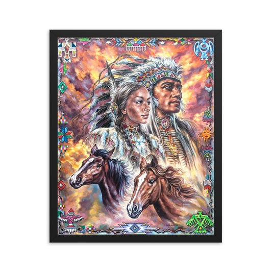 Framed photo paper poster: One In Spirit