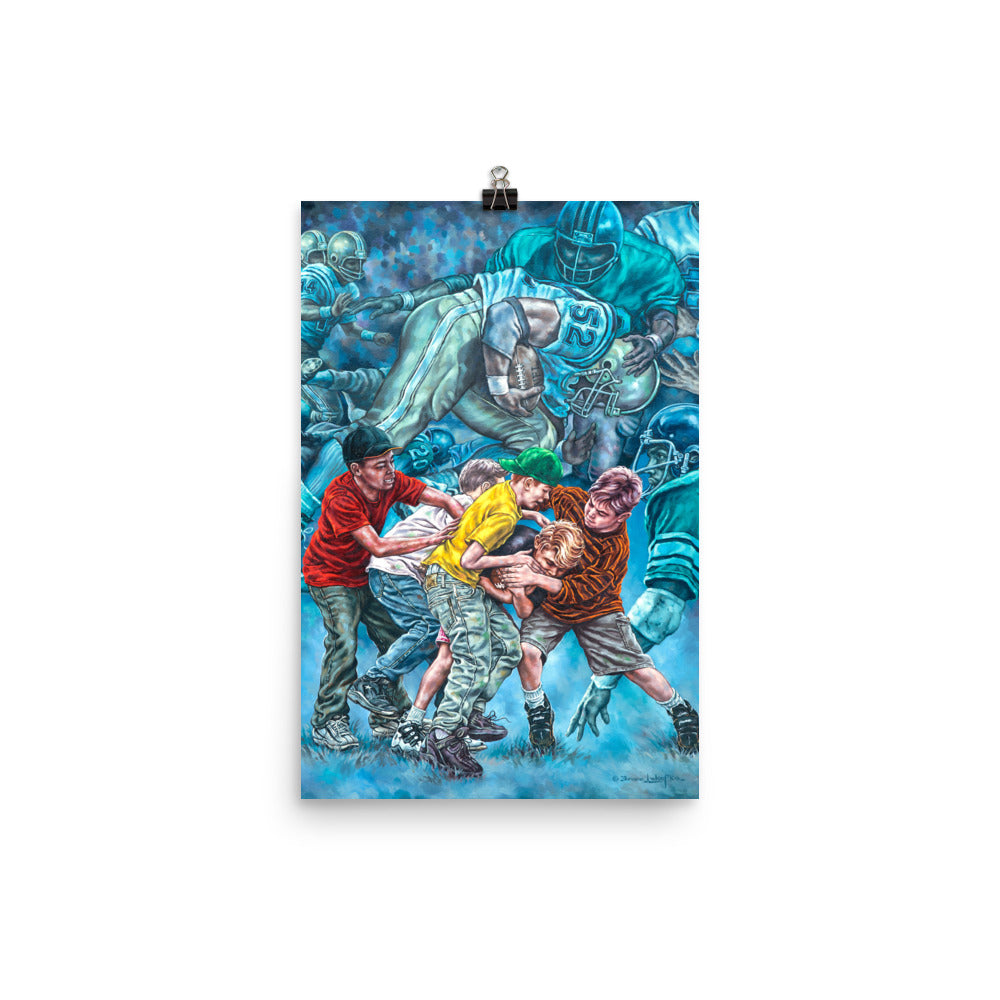 Photo paper poster: Fourth Down And Inches