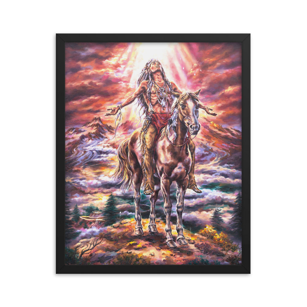 Framed photo paper poster: A Journey's End