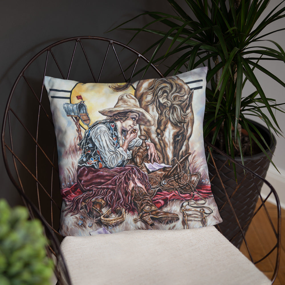 Pillow: Cowgirl Mail