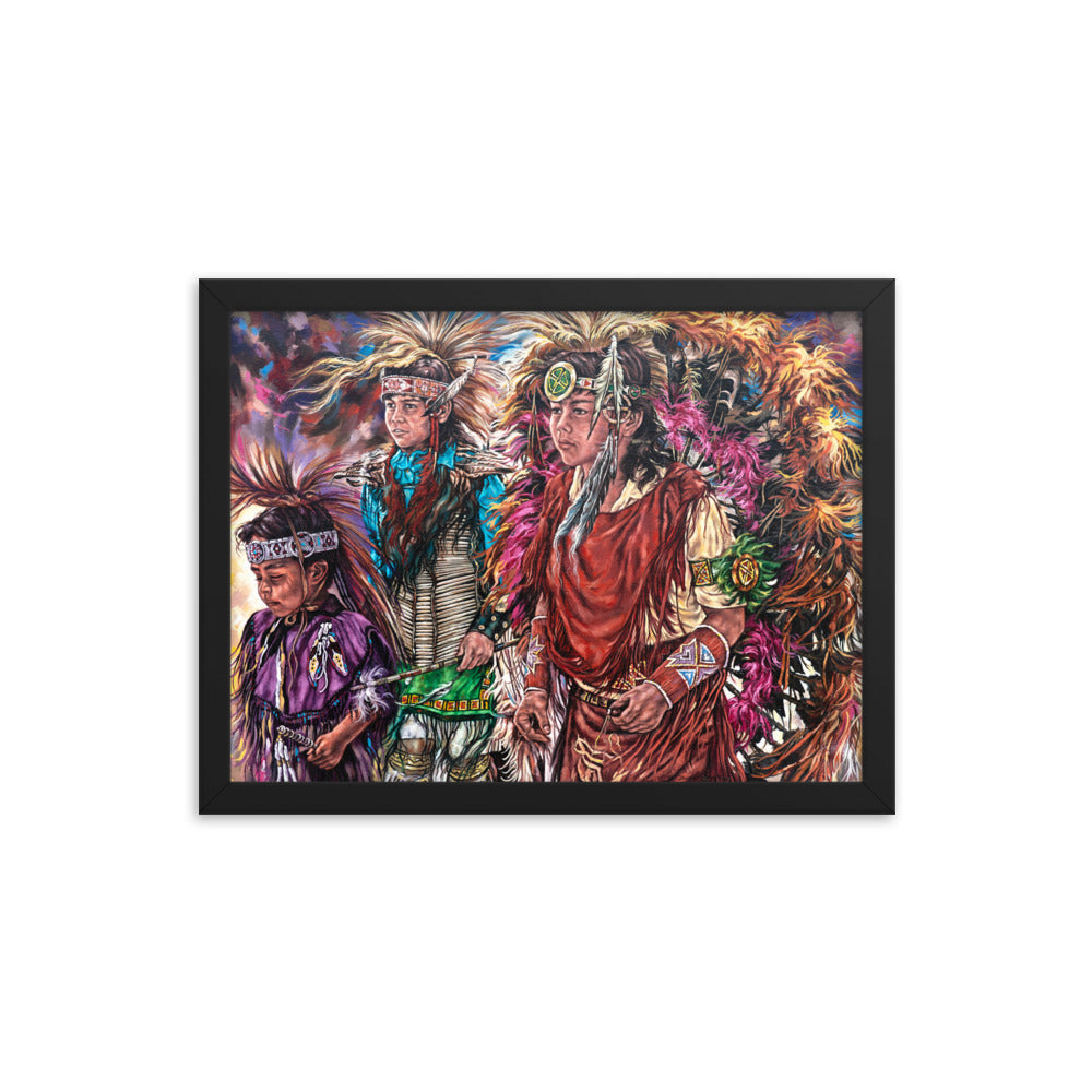 Framed photo paper poster: Dance Of Tradition