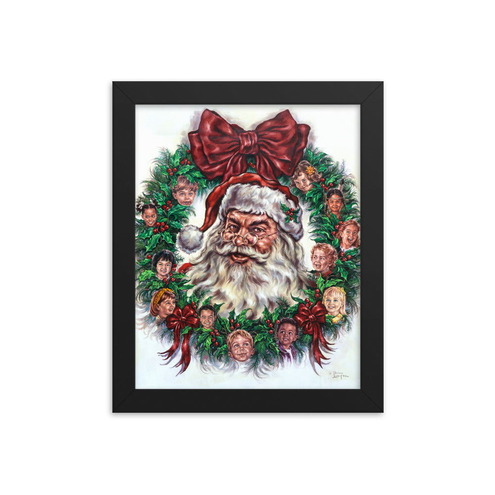 Framed photo paper poster: Wreath Of Joy
