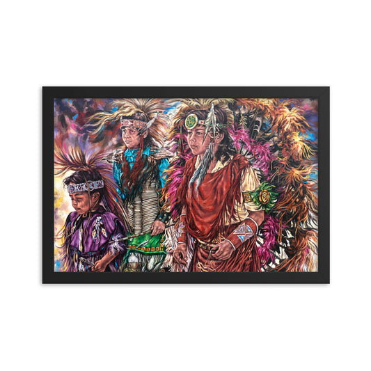 Framed photo paper poster: Dance Of Tradition