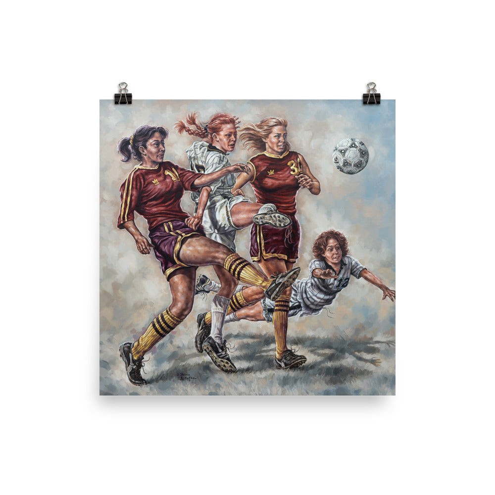 Photo paper poster: Soccer Ballet