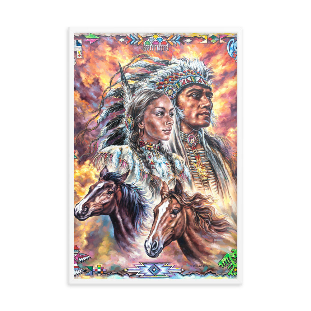 Framed photo paper poster: One In Spirit