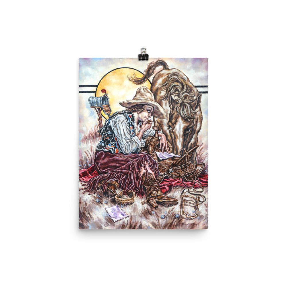 Photo paper poster: Cowgirl Mail