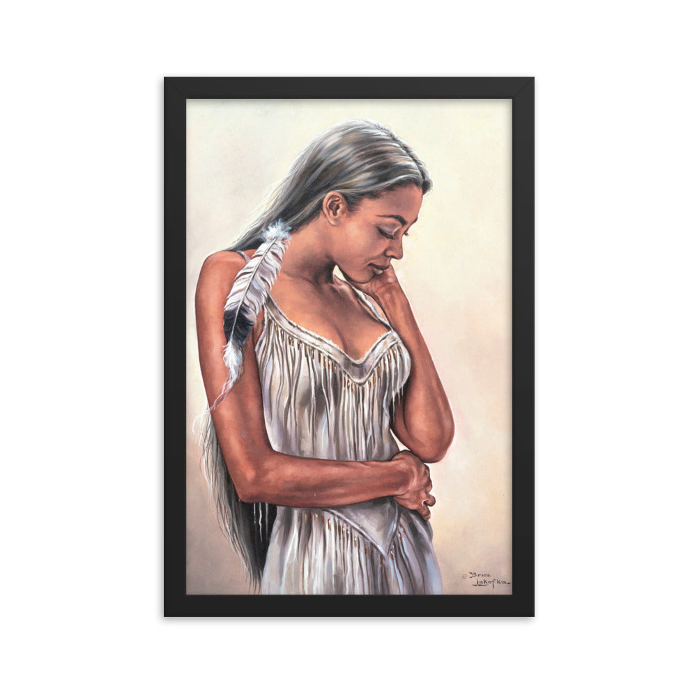 Framed photo paper poster: The Touch
