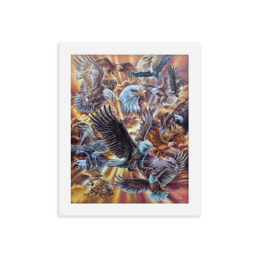 Framed photo paper poster: Eagle Dance