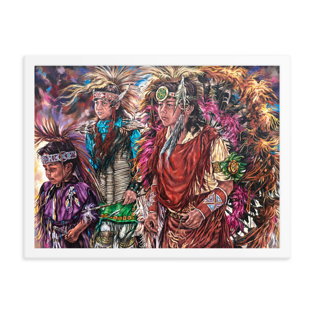 Framed photo paper poster: Dance Of Tradition