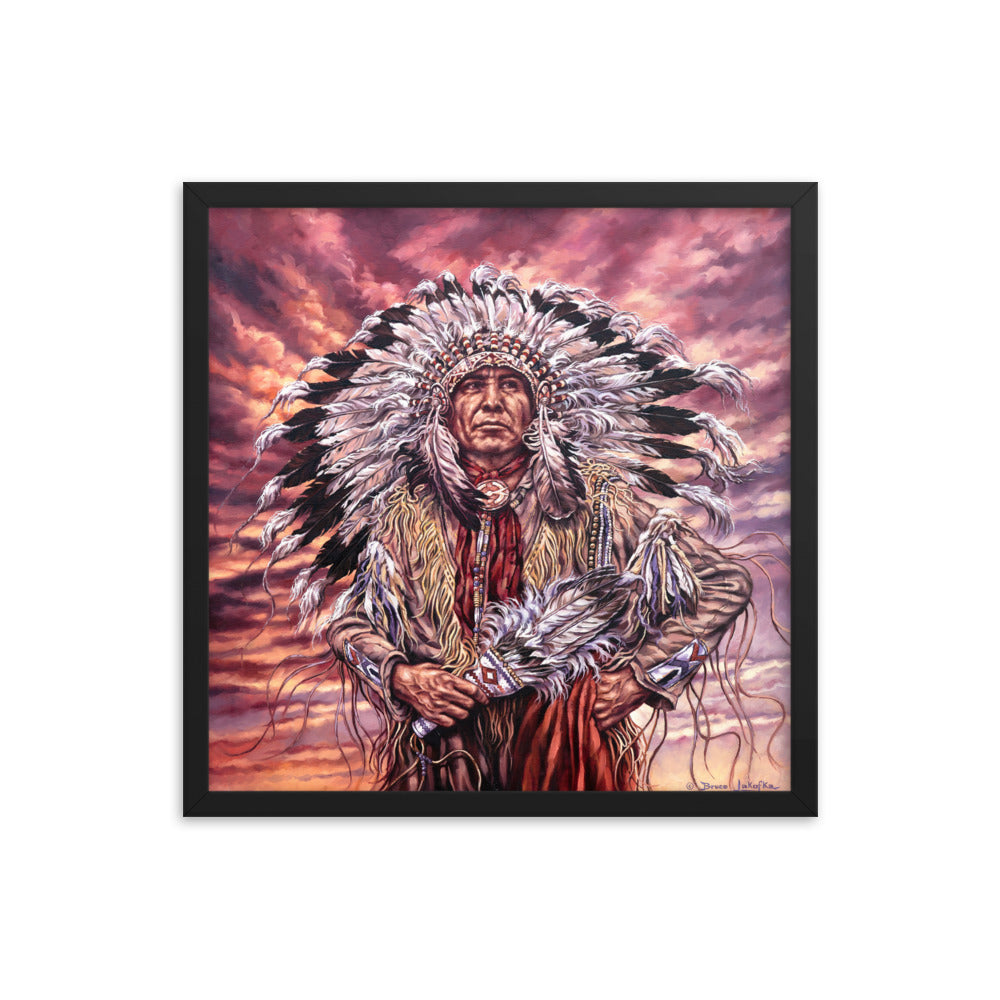 Framed photo paper poster: Sunset And Glory