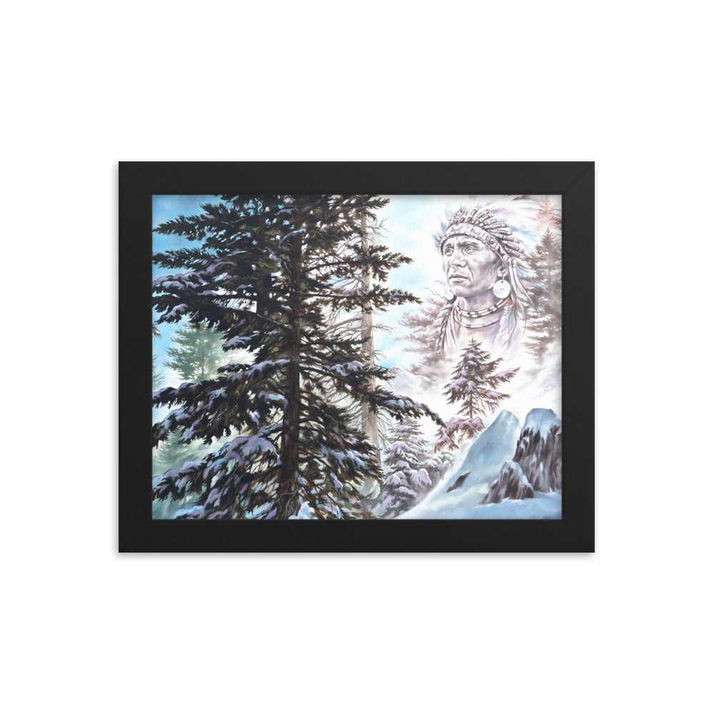 Framed photo paper poster: Return Of The Snow Chief