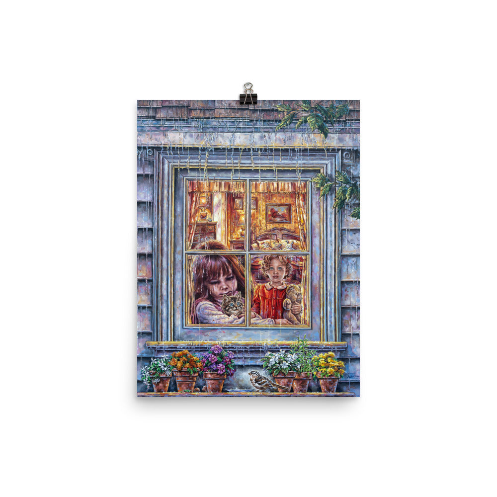 Photo paper poster: Rain Rain Go Away