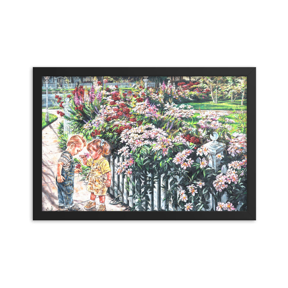 Framed photo paper poster:The Smell Of Summer Flowers