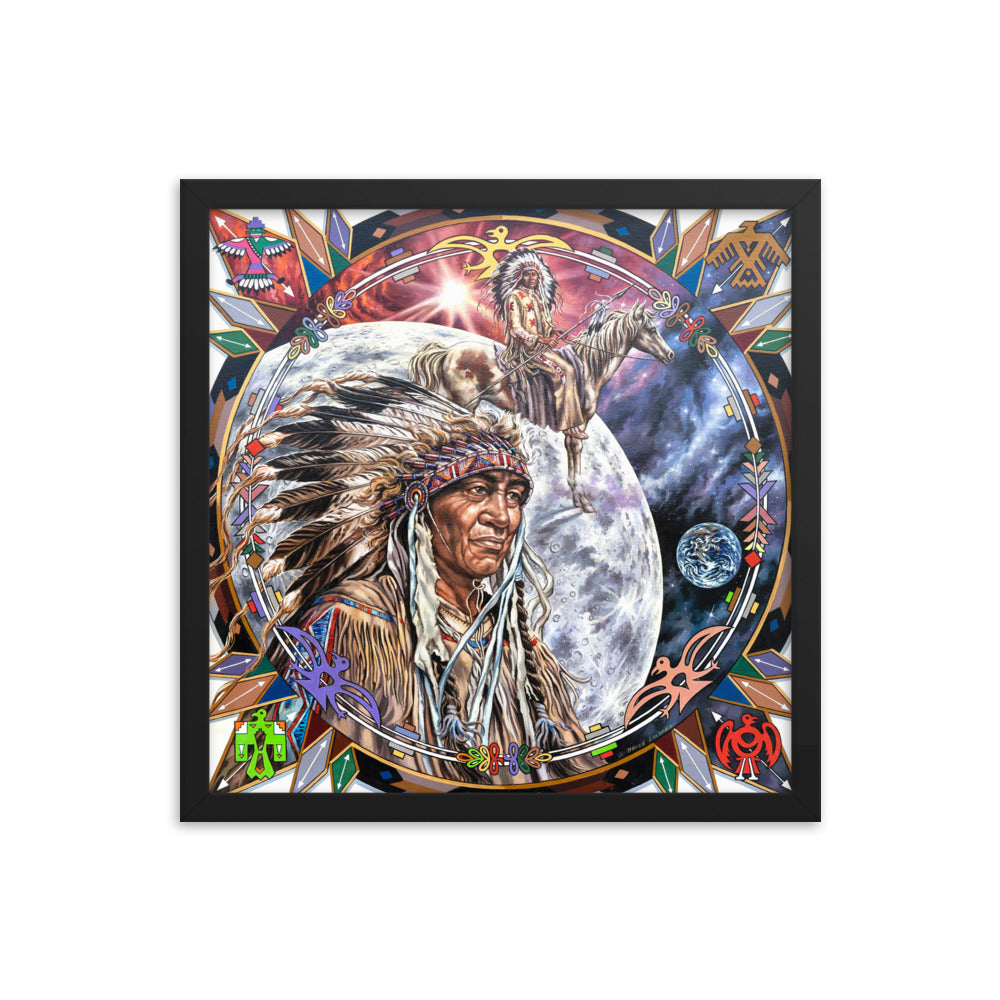 Framed photo paper poster: Other Worlds
