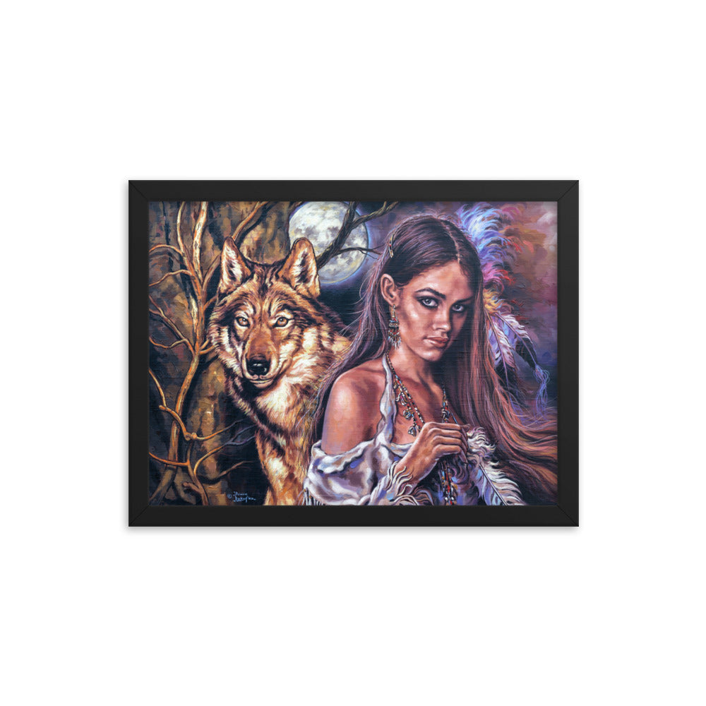 Framed photo paper poster: Autumn Moon
