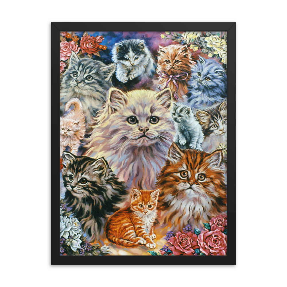 Framed poster: Bouquet Of Kittens