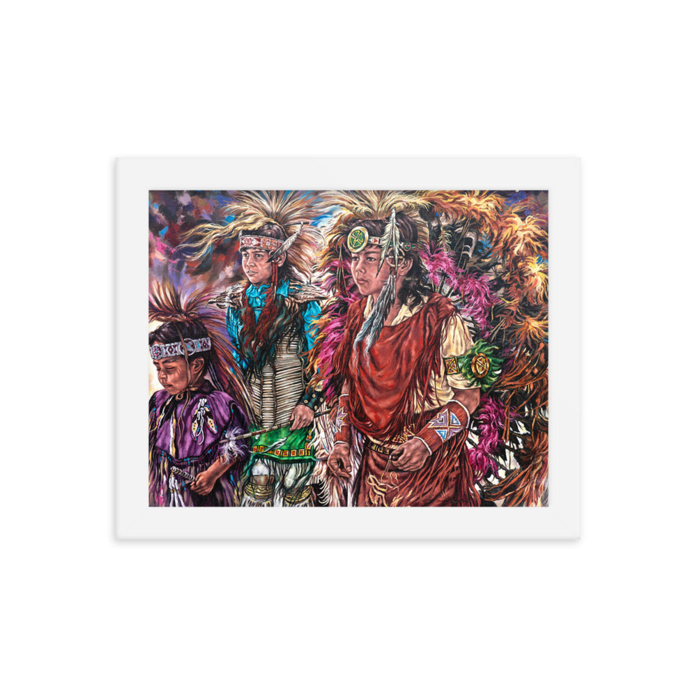 Framed photo paper poster: Dance Of Tradition