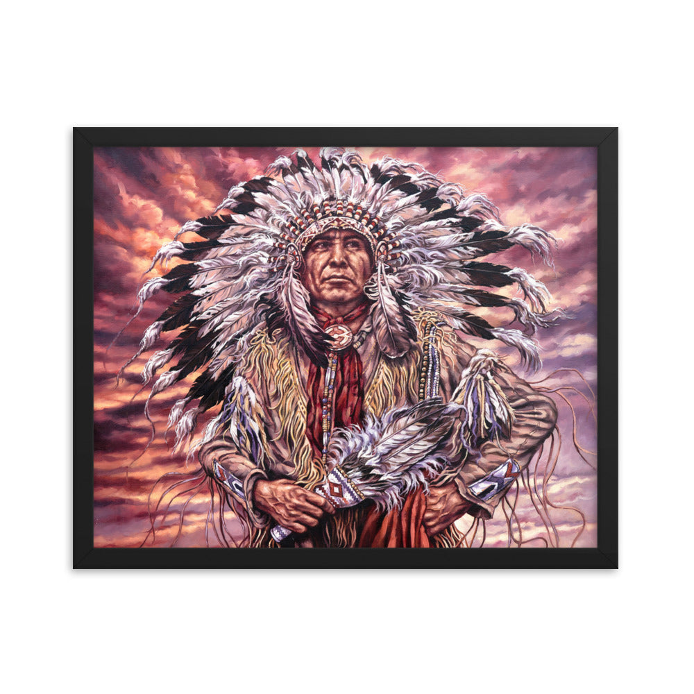 Framed photo paper poster: Sunset And Glory