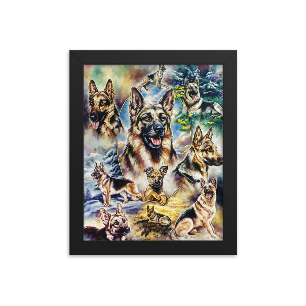 Framed poster: German Shepherd