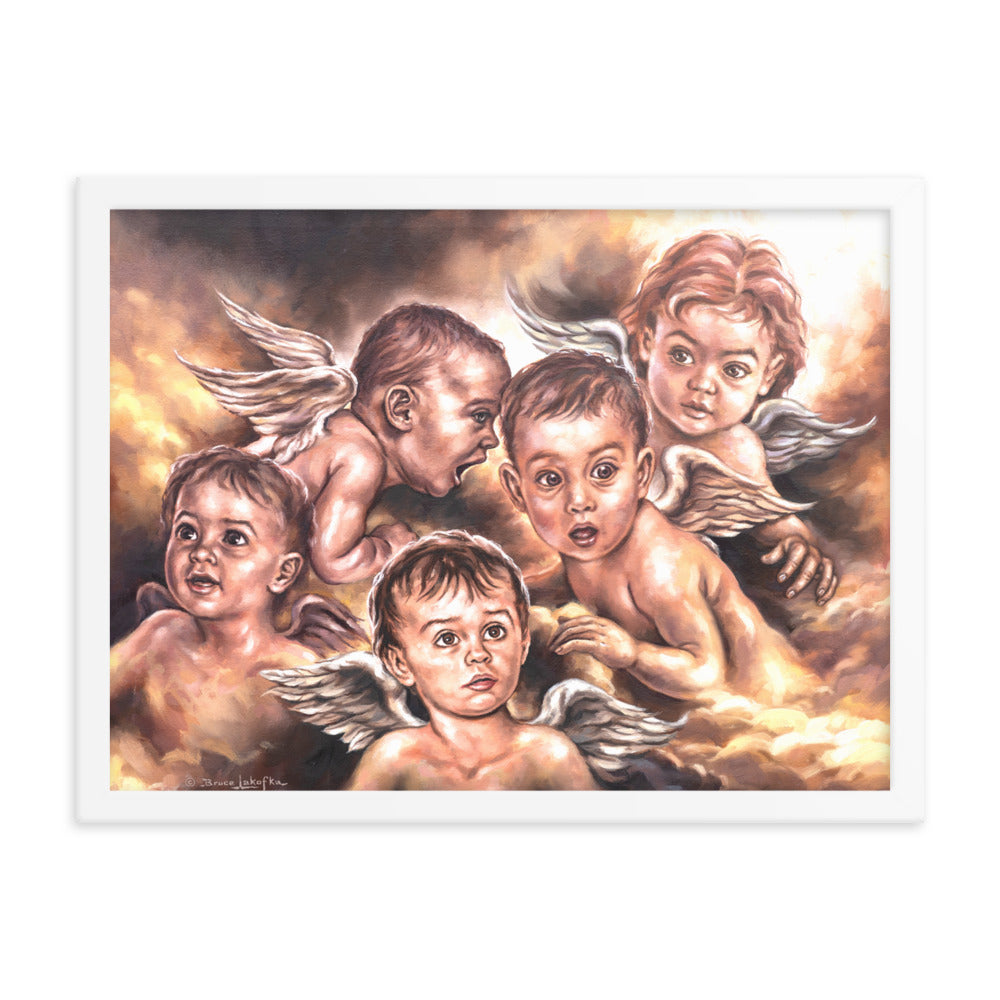 Framed photo paper poster: Angel Whispers